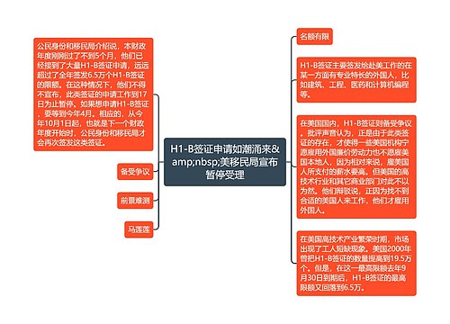 H1-B签证申请如潮涌来&amp;nbsp;美移民局宣布暂停受理