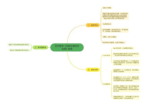 初中数学《勾股定理的逆定理》教案 初中数学《勾股定理的逆定理》教案