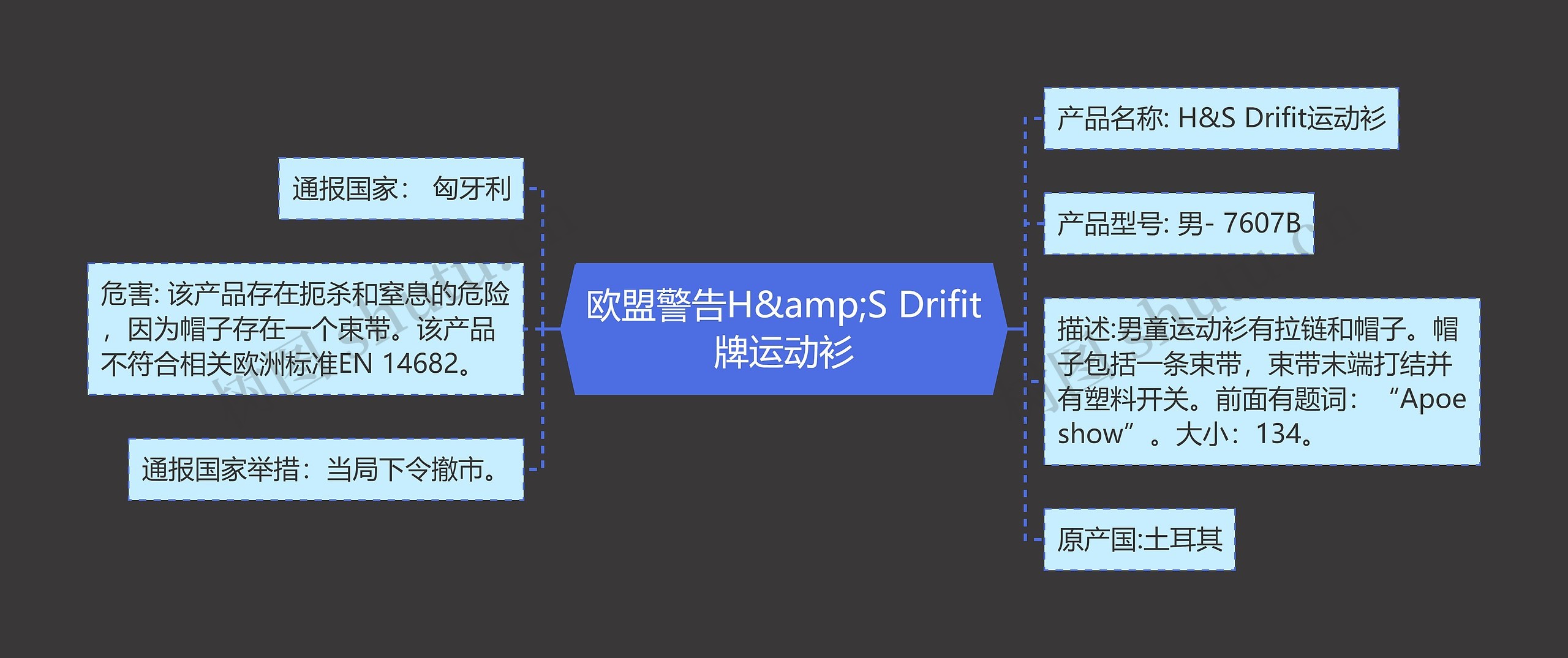 欧盟警告H&amp;S Drifit牌运动衫