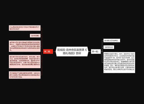 花城版-高中音乐鉴赏课《婚礼场面》答辩