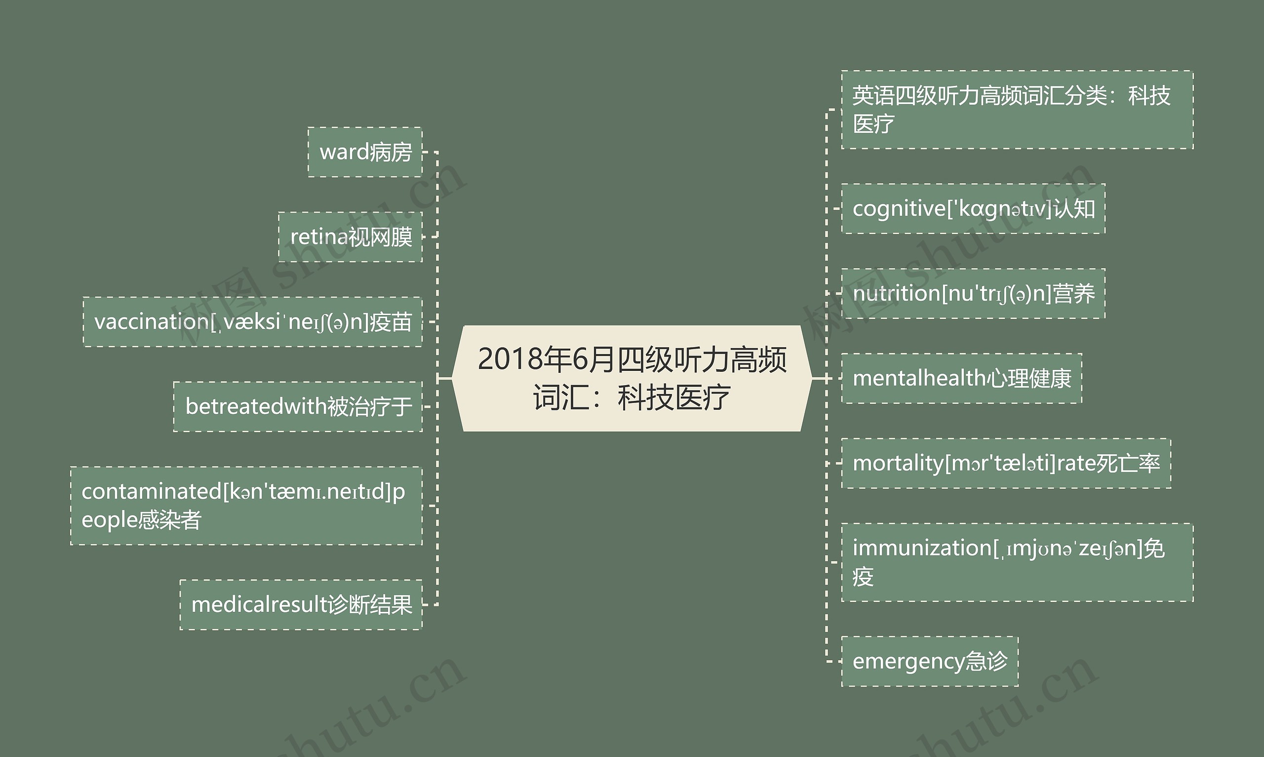 2018年6月四级听力高频词汇：科技医疗