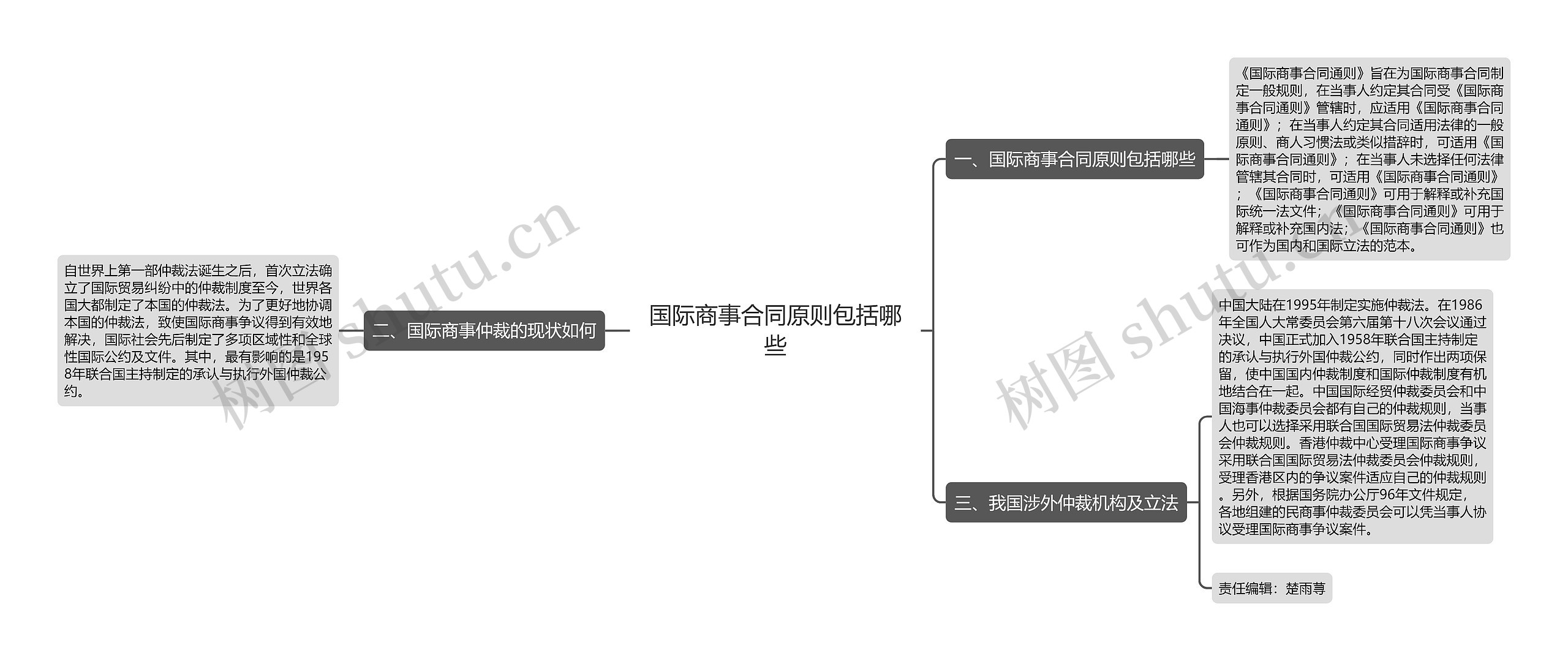 国际商事合同原则包括哪些思维导图