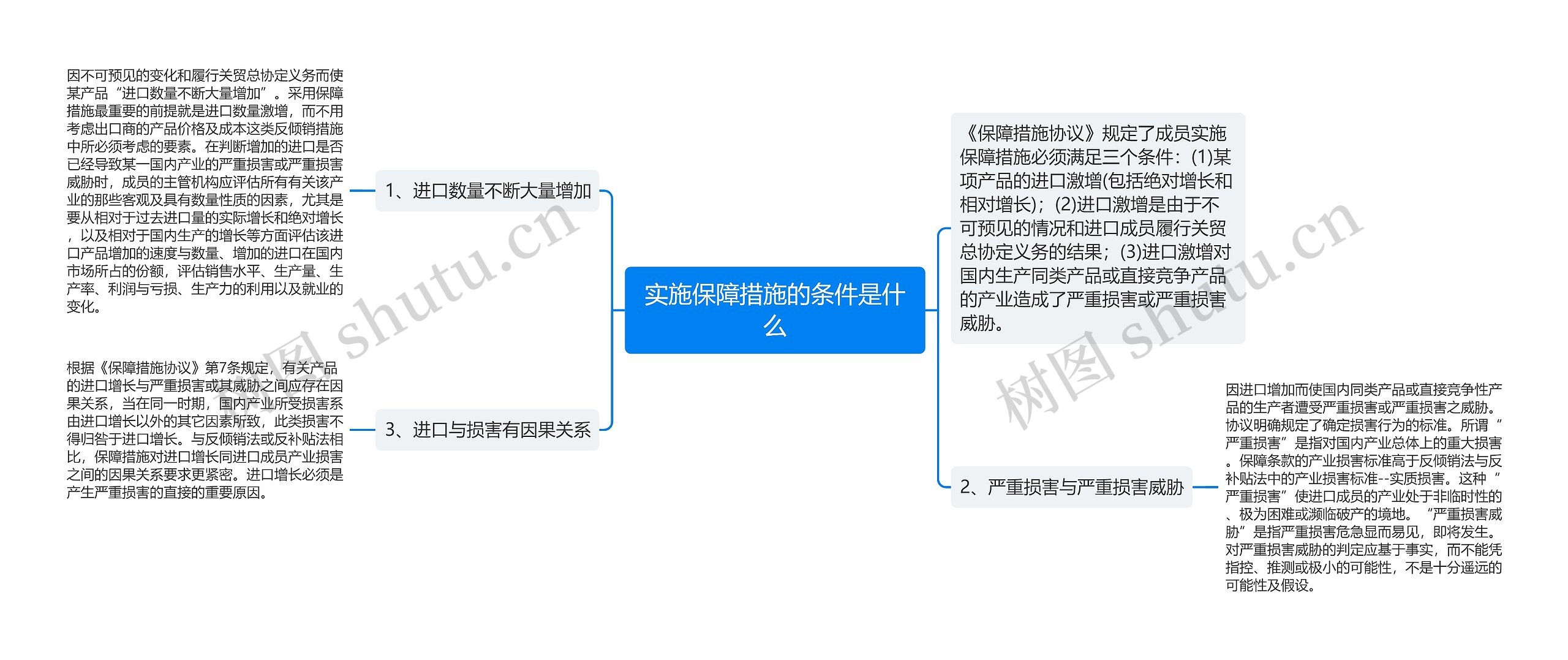 实施保障措施的条件是什么思维导图