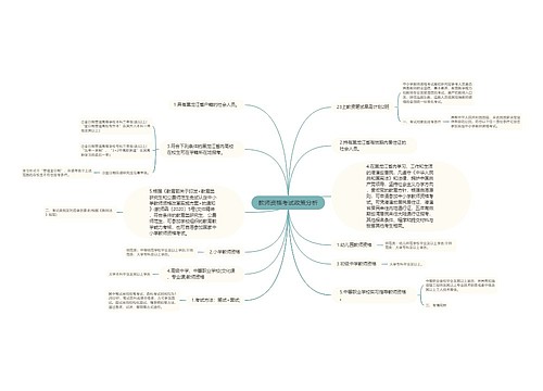 教师资格考试政策分析