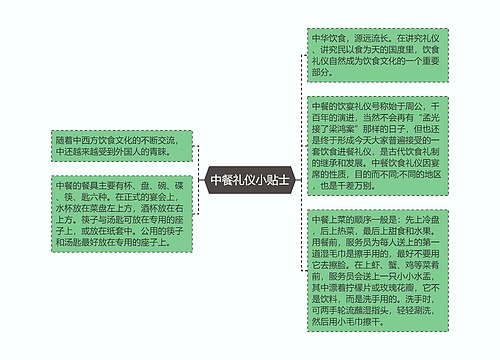 中餐礼仪小贴士