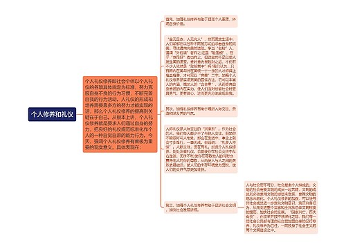个人修养和礼仪