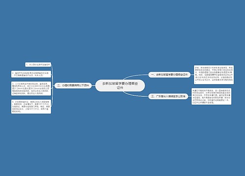 去新加坡留学要办理哪些证件