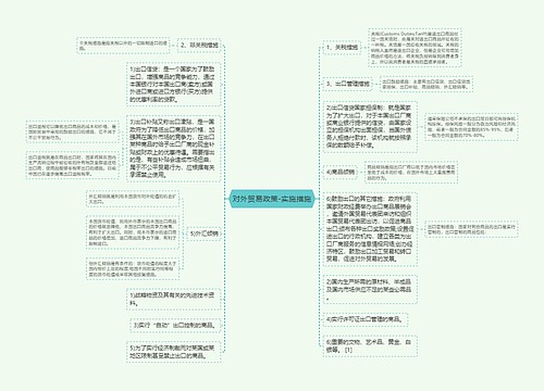 对外贸易政策-实施措施