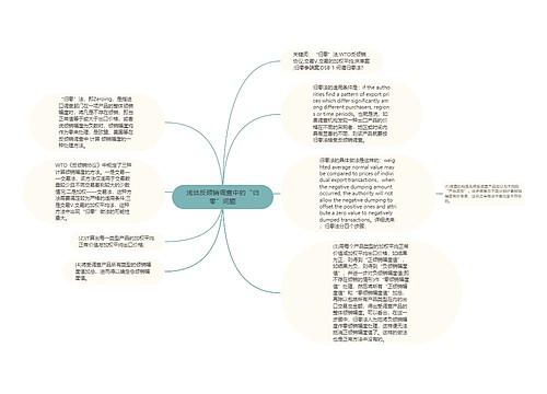 浅谈反倾销调查中的“归零”问题