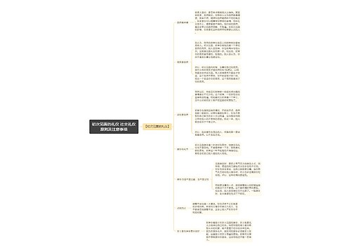 初次见面的礼仪 社交礼仪原则及注意事项