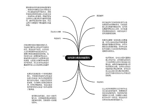 如何进行商务西餐预约