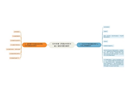 初中体育《同侧步持球冲破》答辩问题及解析