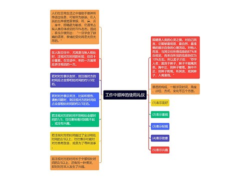 工作中眼神的使用礼仪