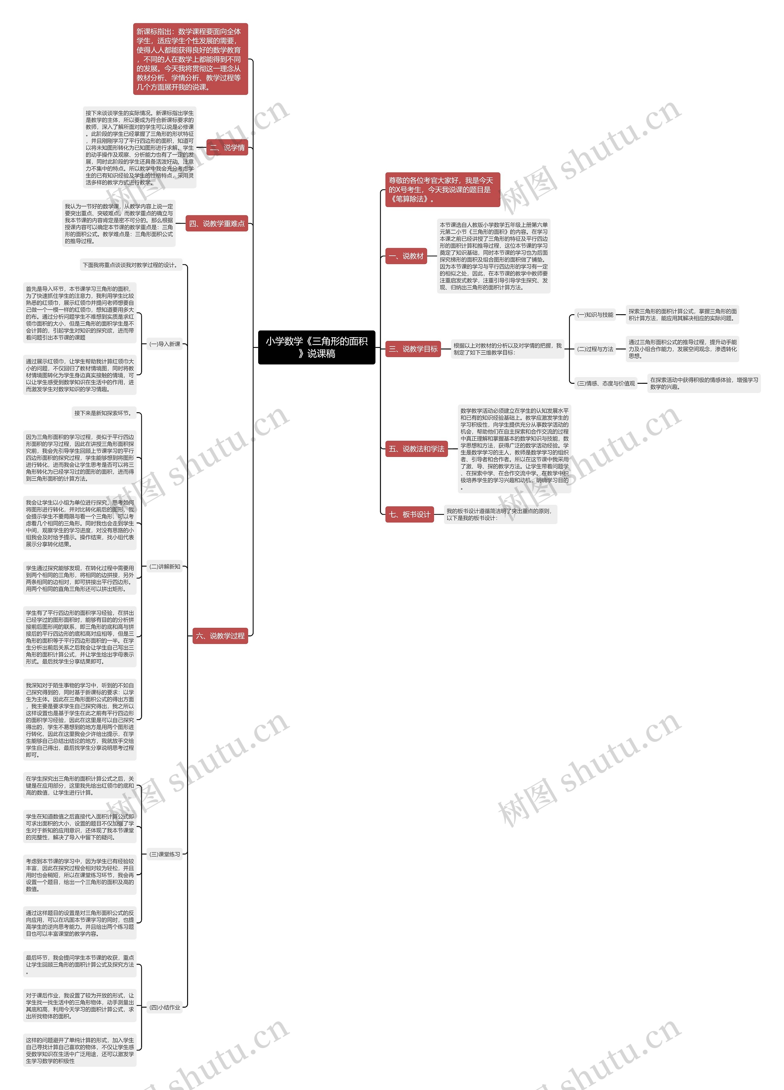 小学数学《三角形的面积》说课稿 小学数学《三角形的面积》说课稿