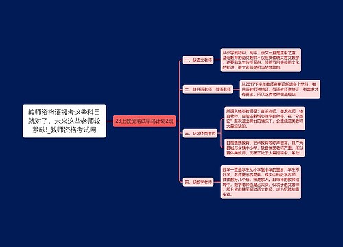 教师资格证报考这些科目就对了，未来这些老师较紧缺!_教师资格考试网