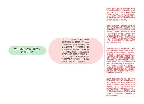 企业积极应对第一例中美纺织反倾销