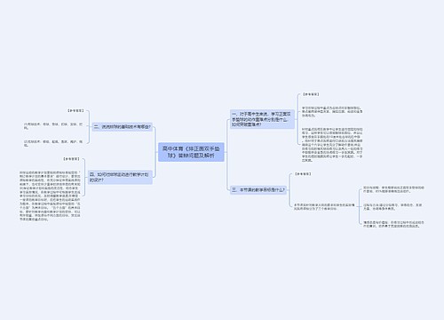 高中体育《排正面双手垫球》答辩问题及解析