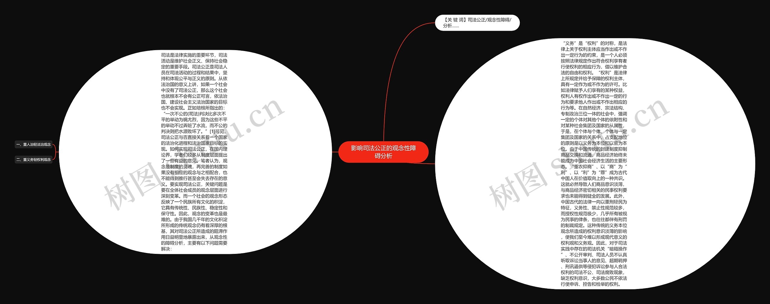 影响司法公正的观念性障碍分析思维导图