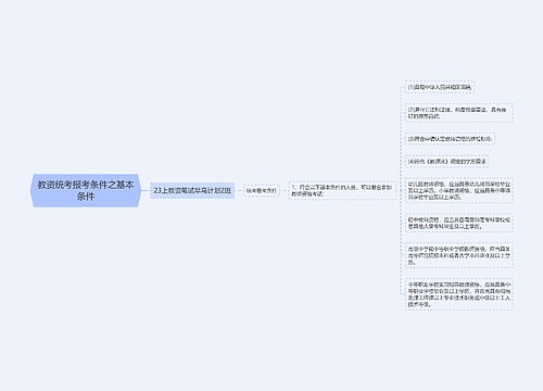 教资统考报考条件之基本条件