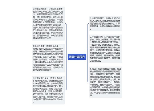 国际仲裁程序