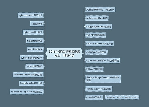 2018年6月英语四级高频词汇：网络科技