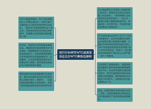 世行行长呼吁WTO成员妥协|||北京WTO事务信息网