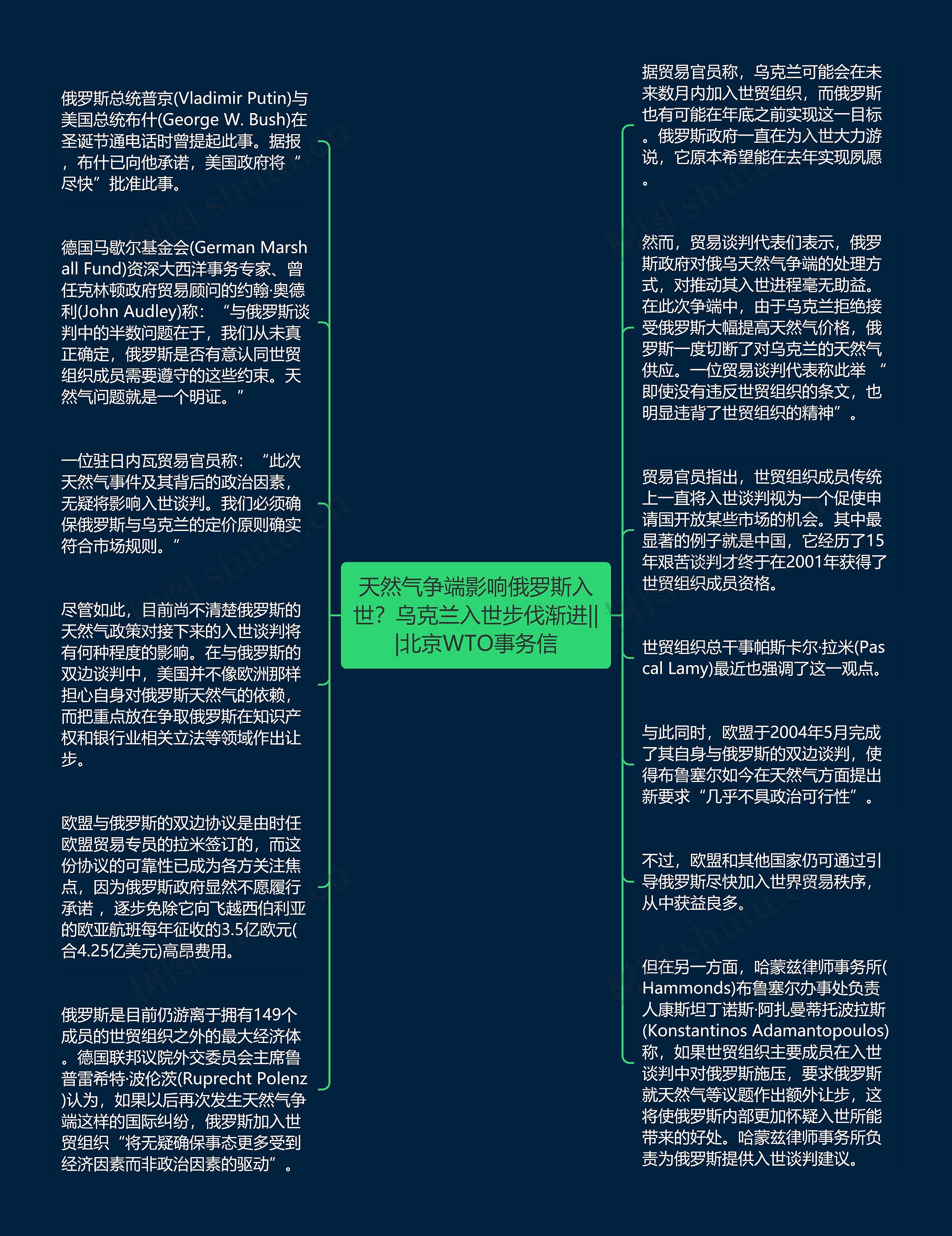 天然气争端影响俄罗斯入世？乌克兰入世步伐渐进|||北京WTO事务信