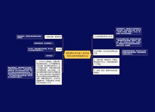 辨析题如何作答？教师资格考试辨析题答题方法