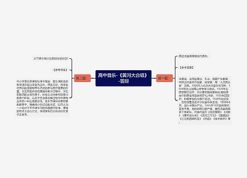 高中音乐-《黄河大合唱》-答辩