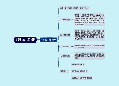 商务社交礼仪常识