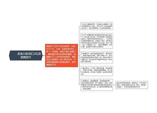         	英语六级词汇记忆及答题技巧