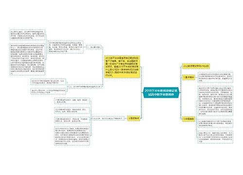 2019下半年教师资格证笔试高中数学命题规律 2019下半年教师资格证笔试高中数学命题规律