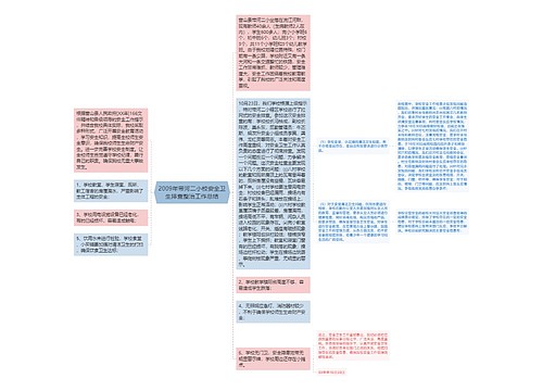 2009年带河二小校安全卫生排查整治工作总结