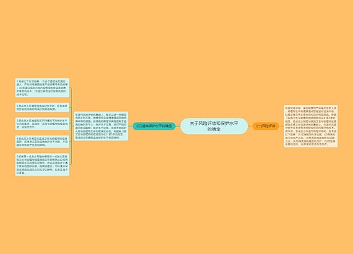 关于风险评估和保护水平的确定