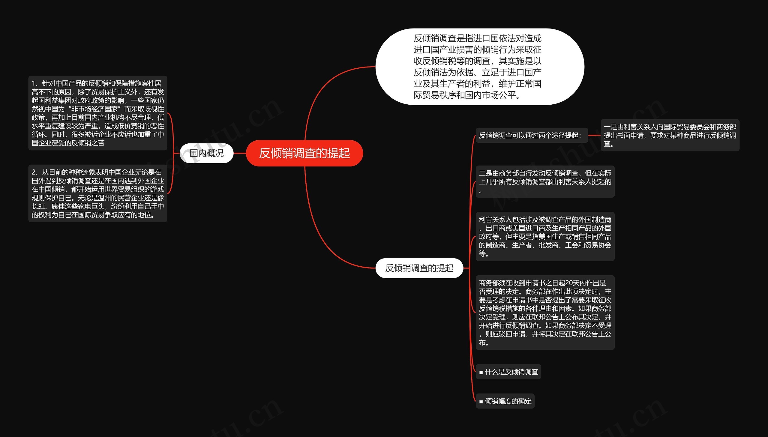 反倾销调查的提起