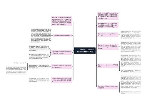         	2013年12月英语四级口语快速提高8步走