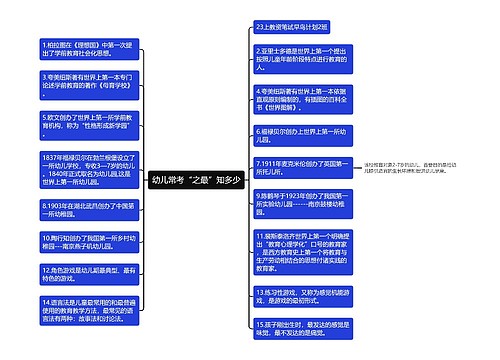 幼儿常考“之最”知多少