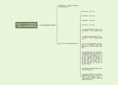 教资2021下半年考试时间_全国中小学教师资格证网