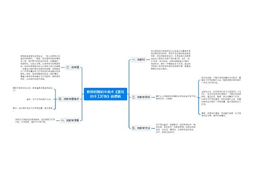 教师招聘初中美术《漂亮的手工灯饰》说课稿