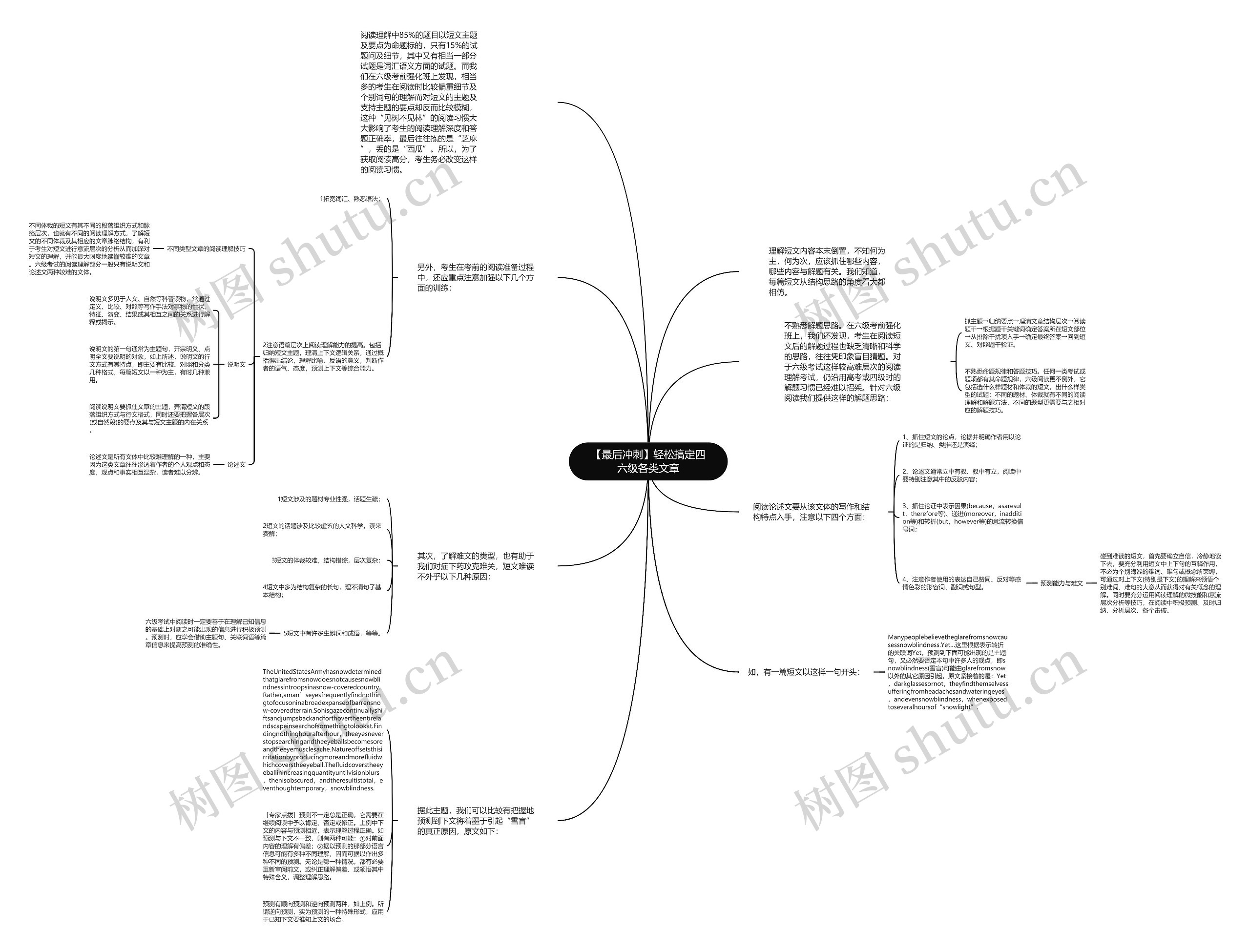 【最后冲刺】轻松搞定四六级各类文章思维导图
