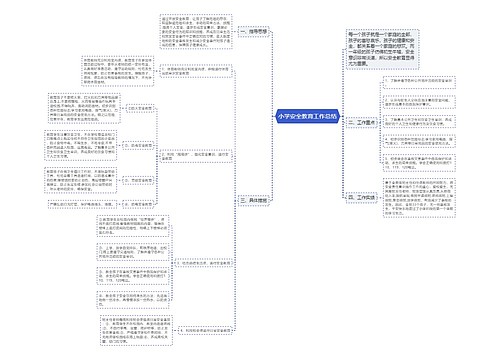 小学安全教育工作总结