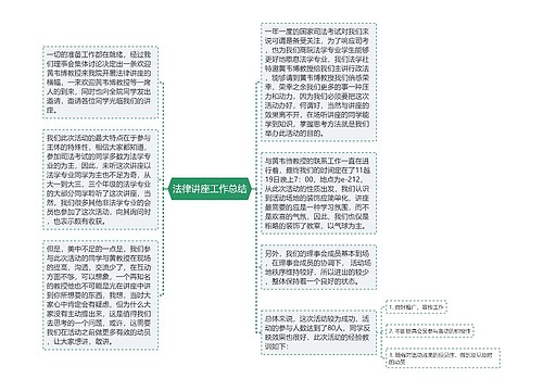 法律讲座工作总结