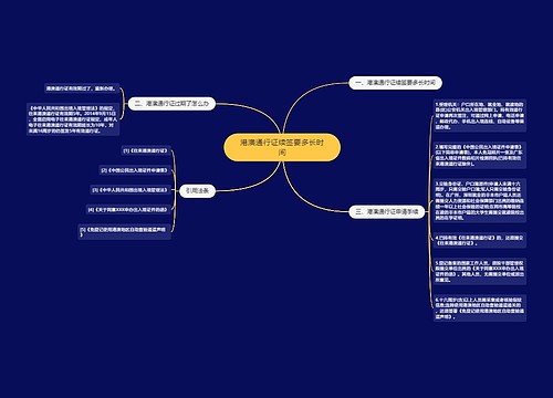 港澳通行证续签要多长时间