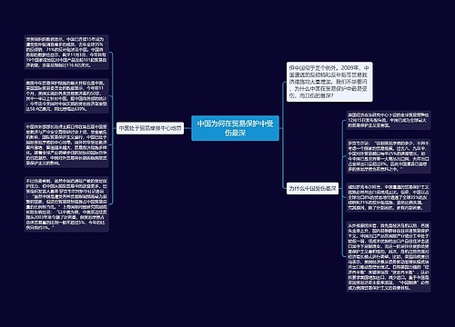 中国为何在贸易保护中受伤最深