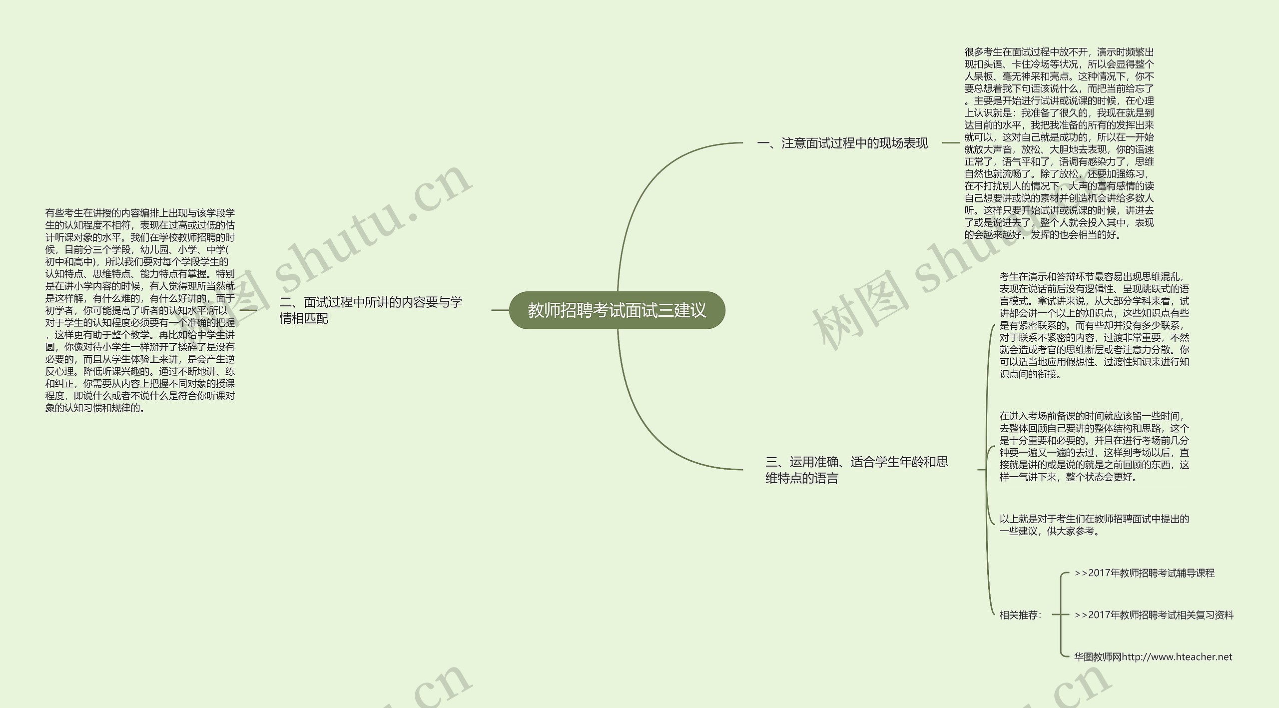 教师招聘考试面试三建议