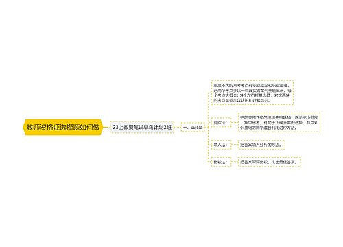 教师资格证选择题如何做