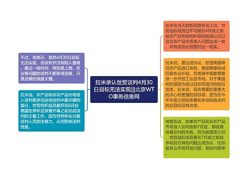 拉米承认世贸谈判4月30日目标无法实现|||北京WTO事务信息网