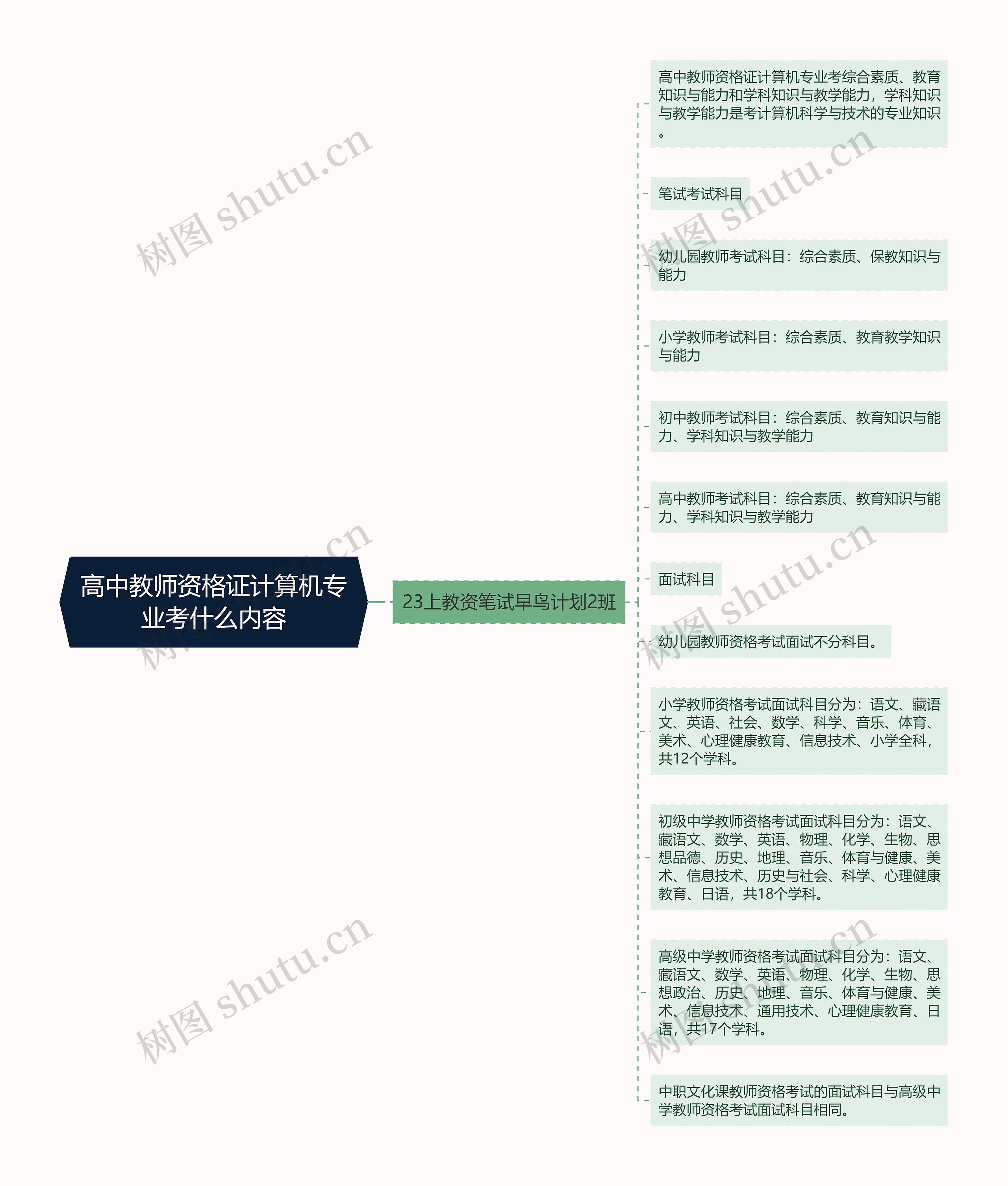 高中教师资格证计算机专业考什么内容