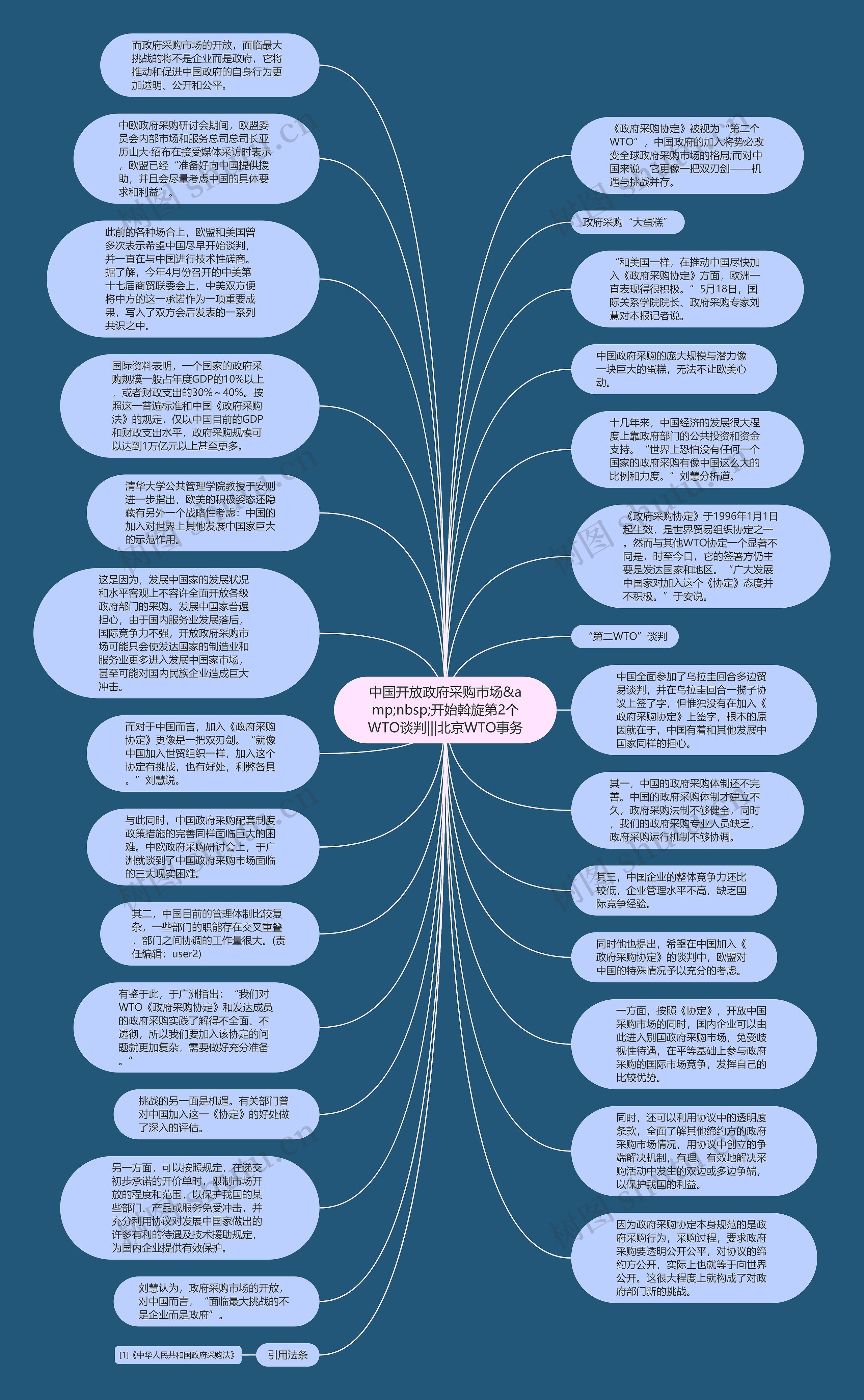中国开放政府采购市场&amp;nbsp;开始斡旋第2个WTO谈判|||北京WTO事务思维导图