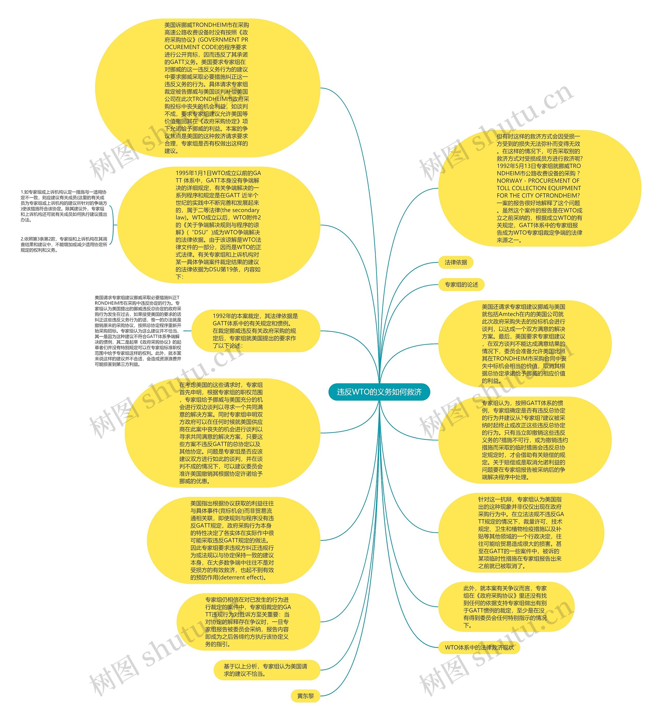 违反WTO的义务如何救济思维导图